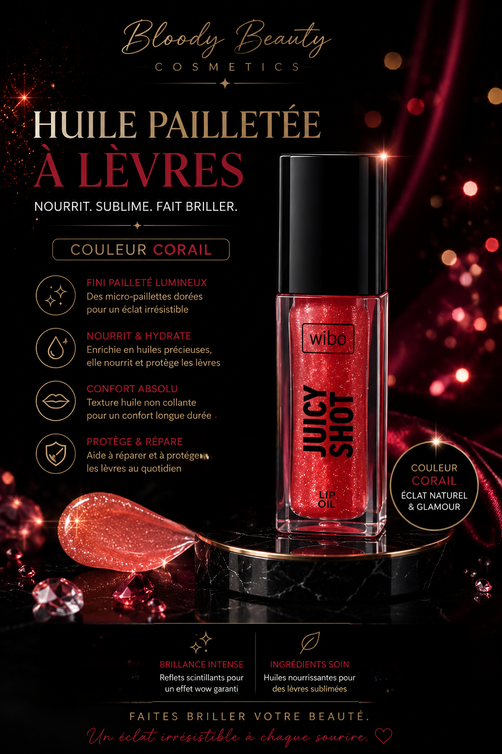 Huile à lèvre