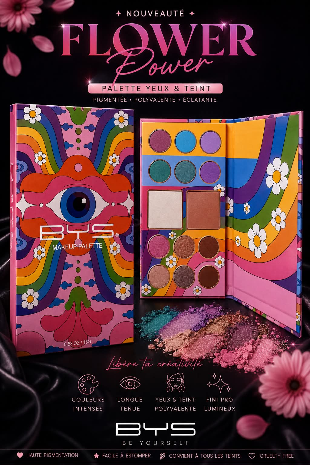 Palette Psychedelic rainbow
