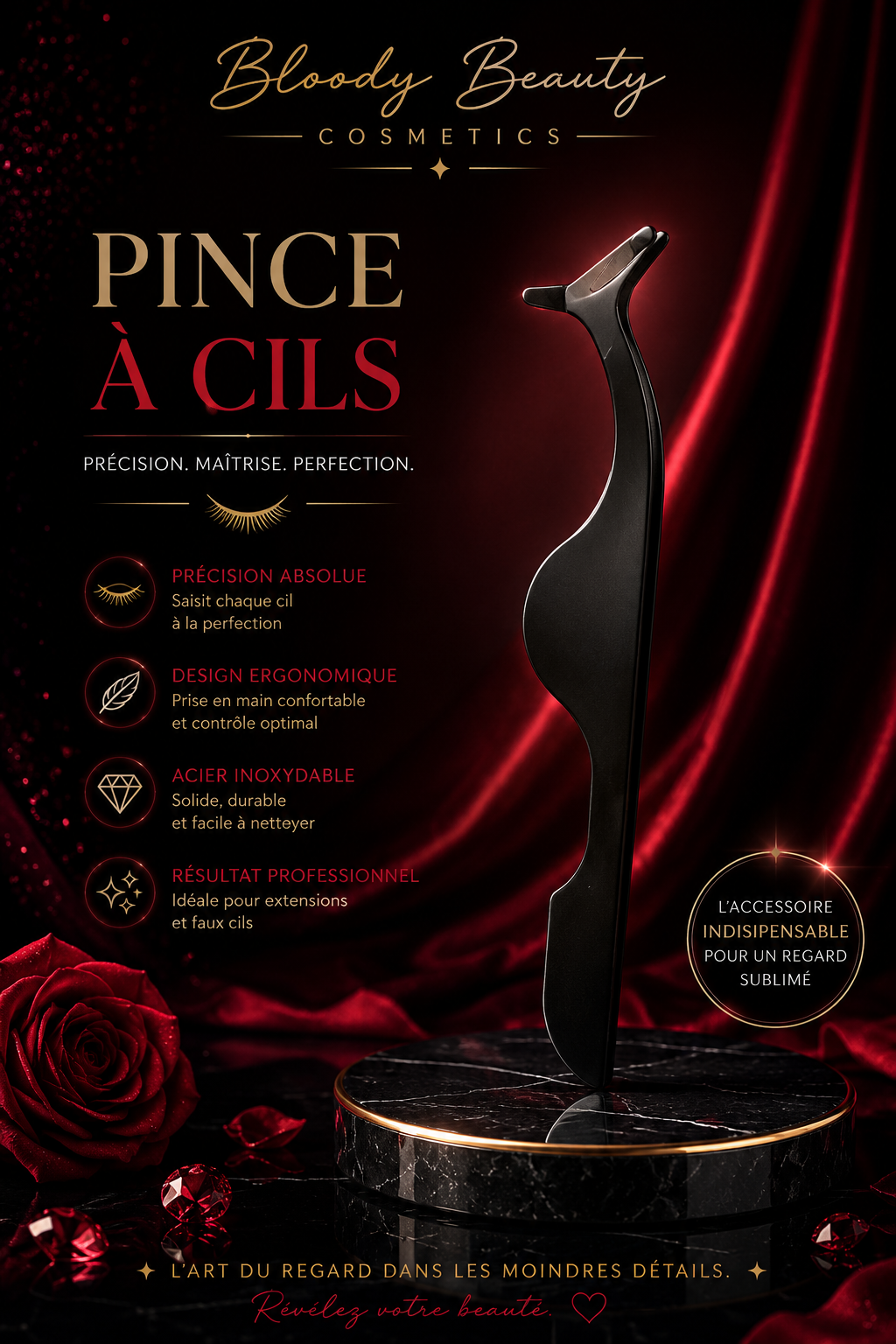 Pince à faux cils