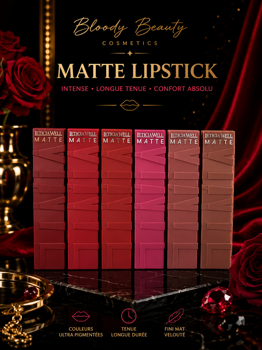 Rouge à lèvre Matte
