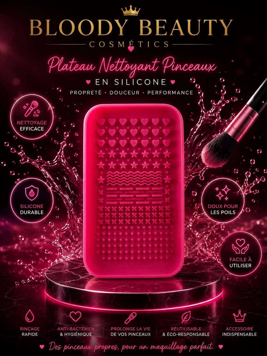 Plateau nettoyant