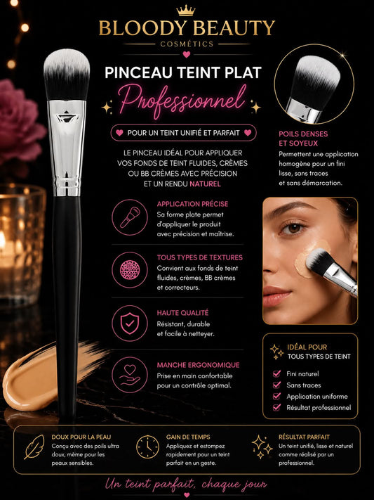 Pinceau teint plat